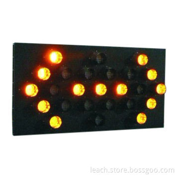 25lamp LED Arrow Board with Solar-powered Battery and Auto Dimming Photocell